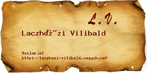 Laczházi Vilibald névjegykártya